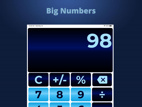 Screenshot #4 pour Big Finger Calculator