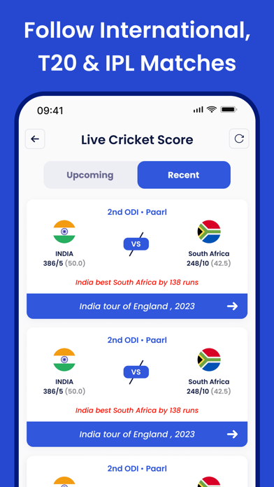 Live Cricket Score: Live Score Screenshot