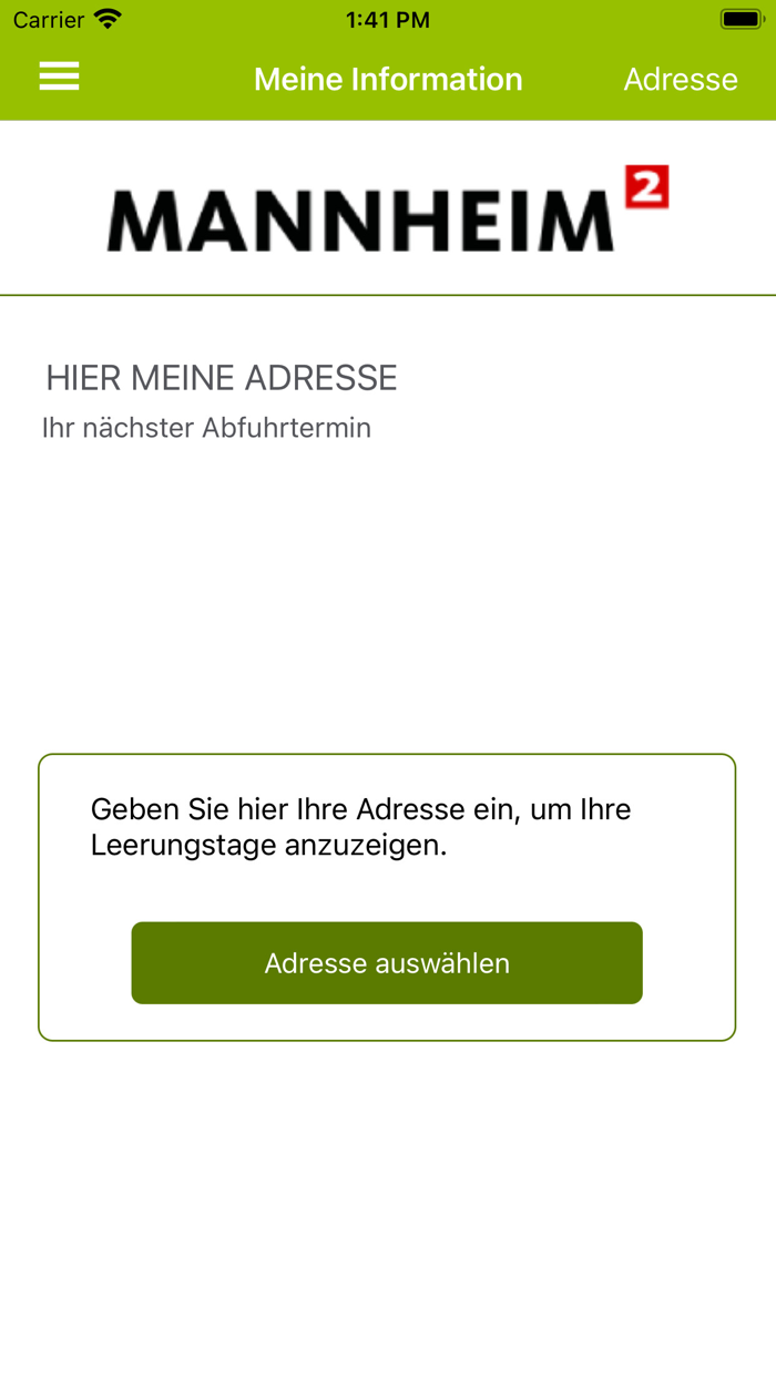 Abfallkalender Mannheim