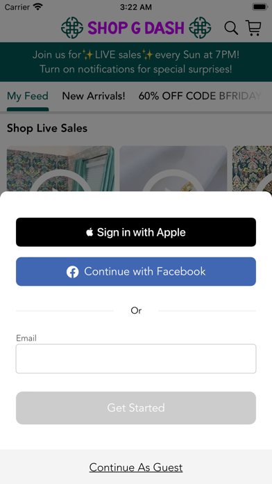 SHOP G Dash Screenshot