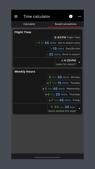 Time Calculator Tools Screenshot