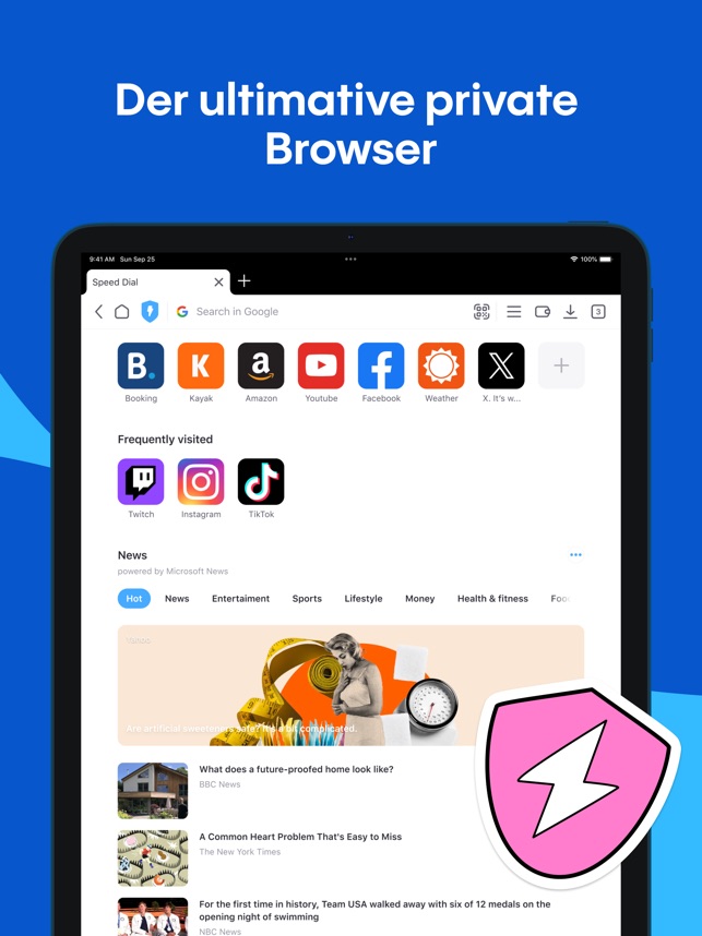 Aloha Browser: Privat VPN im App Store