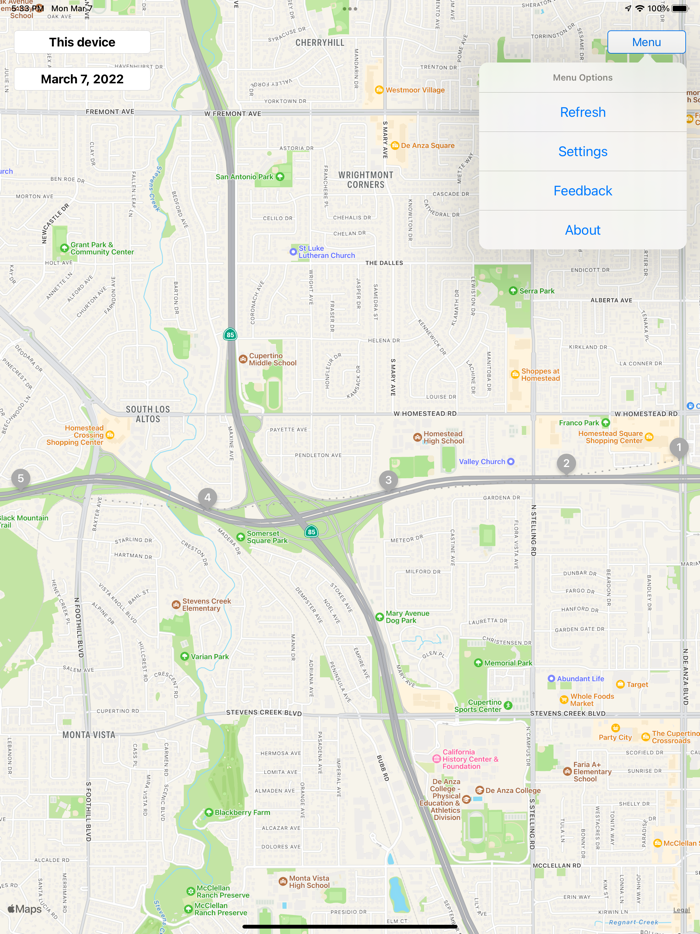 Breadcrumbs - me on the map