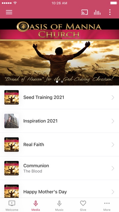 Screenshot 2 of Oasis of Manna Church App