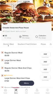 cheadle kebab and pizza house iphone screenshot 2