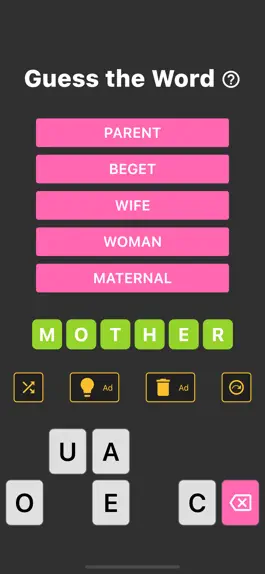 Game screenshot Guess the Word in 5 Guesses apk