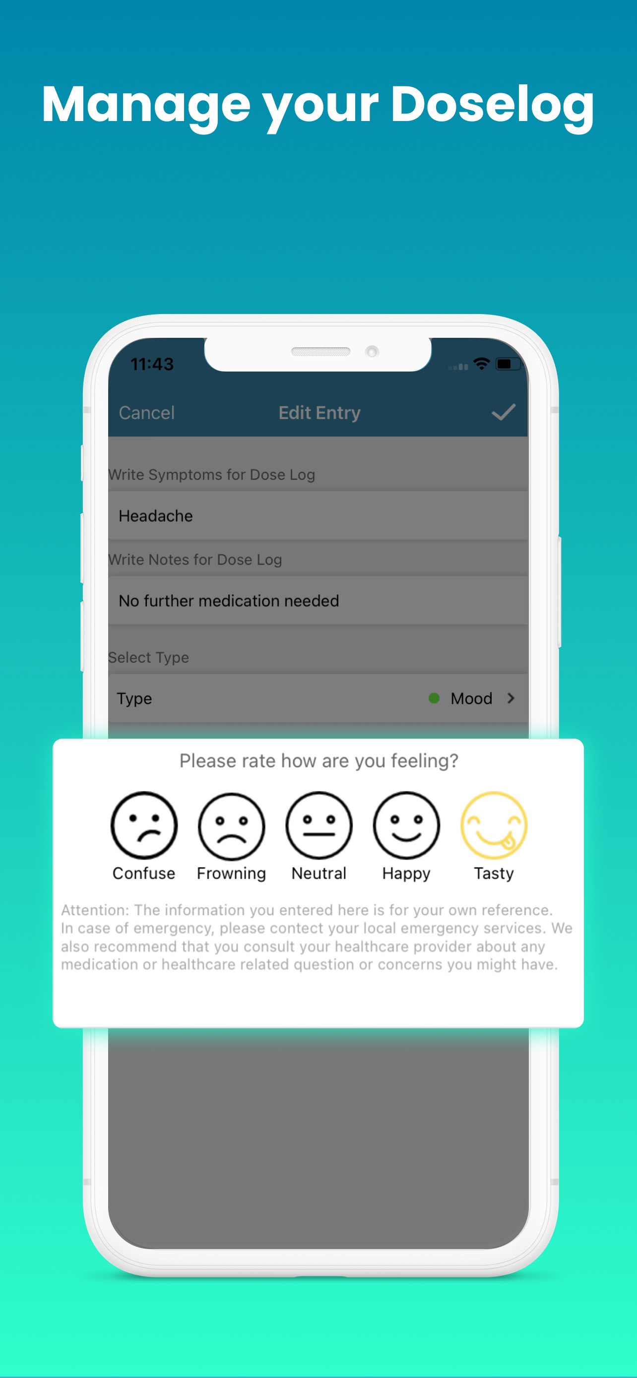 Dosecast: 내 알약 알림 앱 스크린샷 10