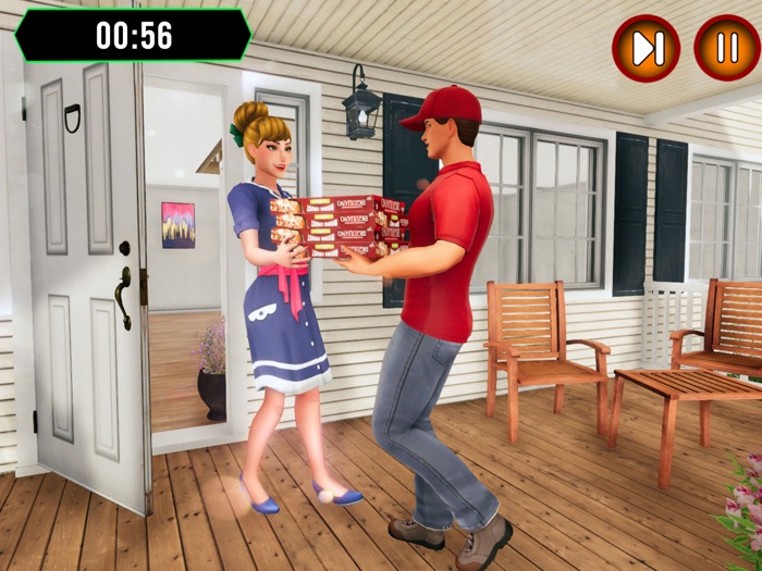 Good Pizza Food Delivery Boy