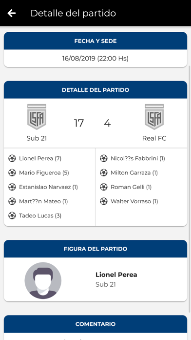 Liga Senior Futbol Argentino Screenshot