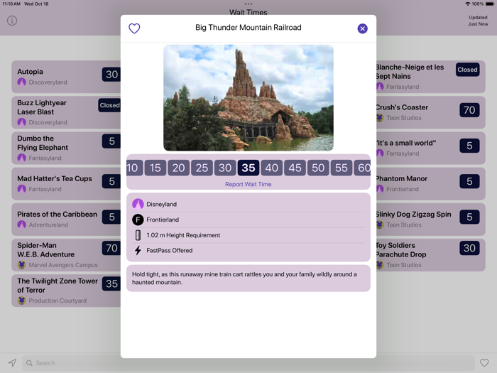 Wait Times Disneyland Paris