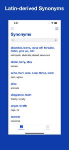 Latin-derived Synonyms screenshot #1 for iPhone