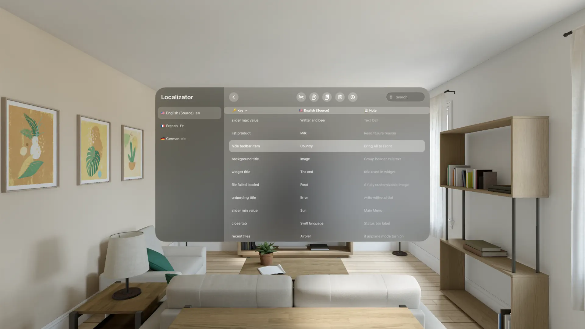 AI App Localization: xcstrings screenshot