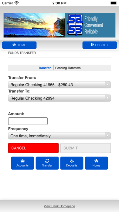 Swedish American State Bank Screenshot