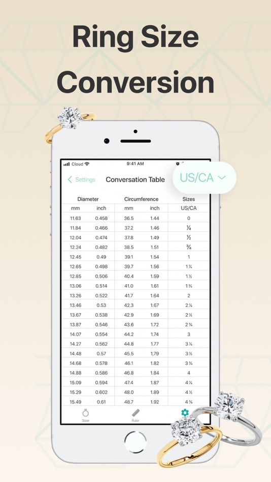 #3. Ring Sizer – Ring Size Meter (iOS) 由: AppLiks Sp. z O.O.
