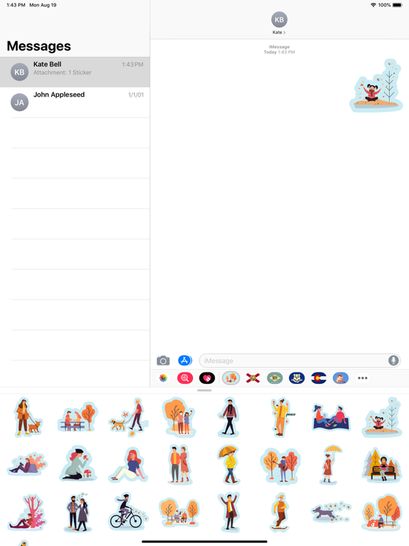 Screenshot #6 pour Autumn emoji & Fall Stickers