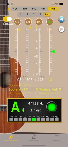 ウクレレのチューナー - Tuner for Ukuleleのおすすめ画像1