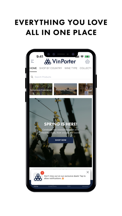 VinPorter Wine Merchants Screenshot