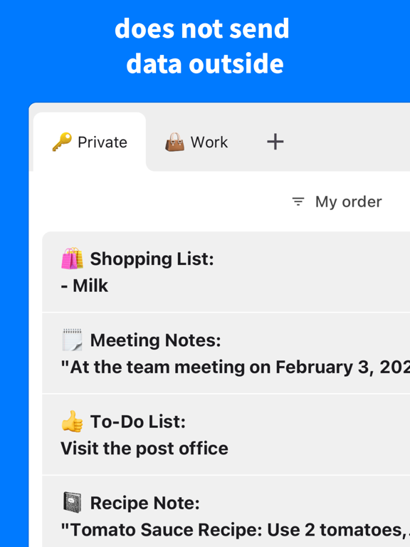 Simple Notes - Take notes iPad screenshot 8 - Productivity app