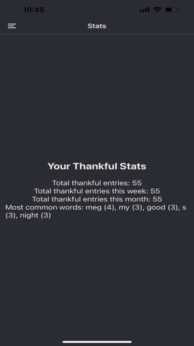 Thankfulness Screenshot
