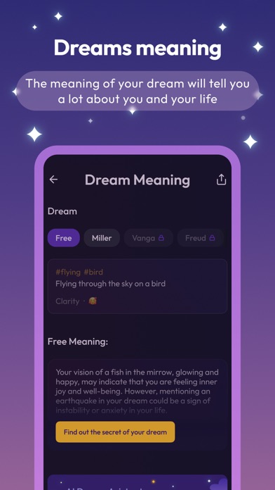 The Dream meanings journal AI Screenshot