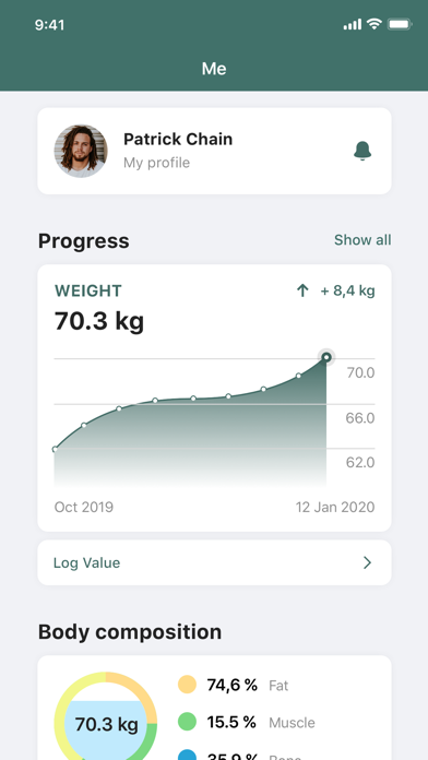 Healthclub Fitscore Screenshot