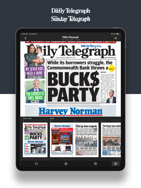 The Telegraph e-paper screenshot 2