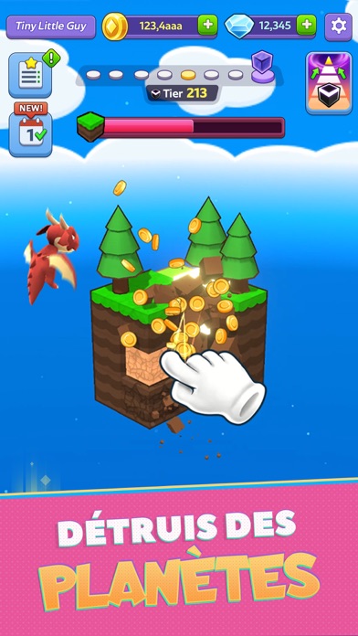 Screenshot #1 pour Tiny Worlds: Idle Dragon Game