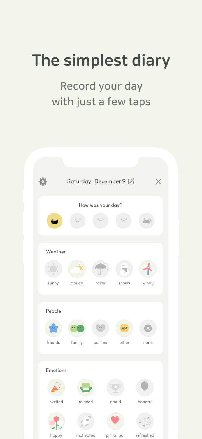 DailyBean - simplest journal