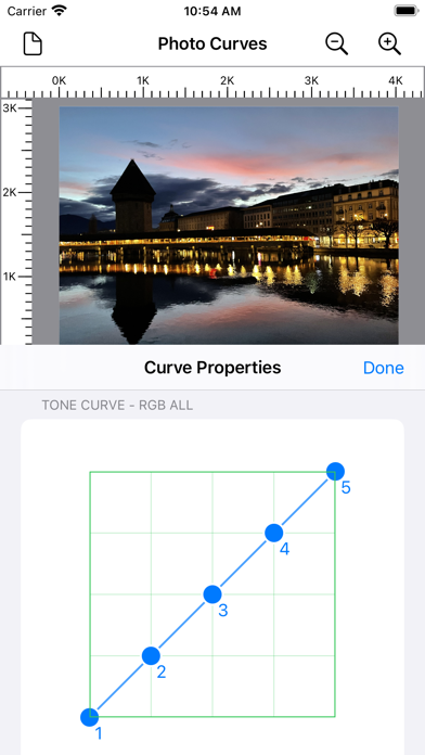 Photo Tone Curves Screenshot
