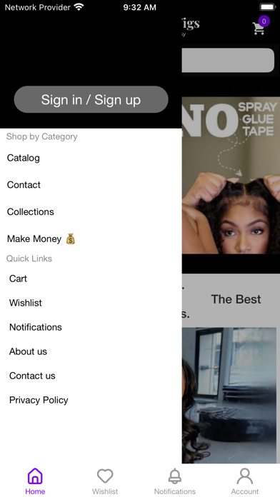 Glueless Wigs Screenshot