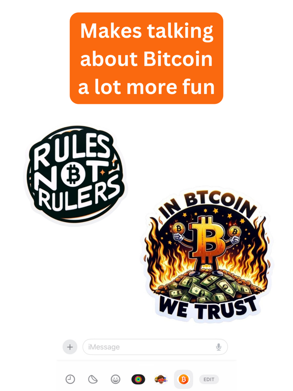 Screenshot #5 pour Bitcoin Stickers for iMessage