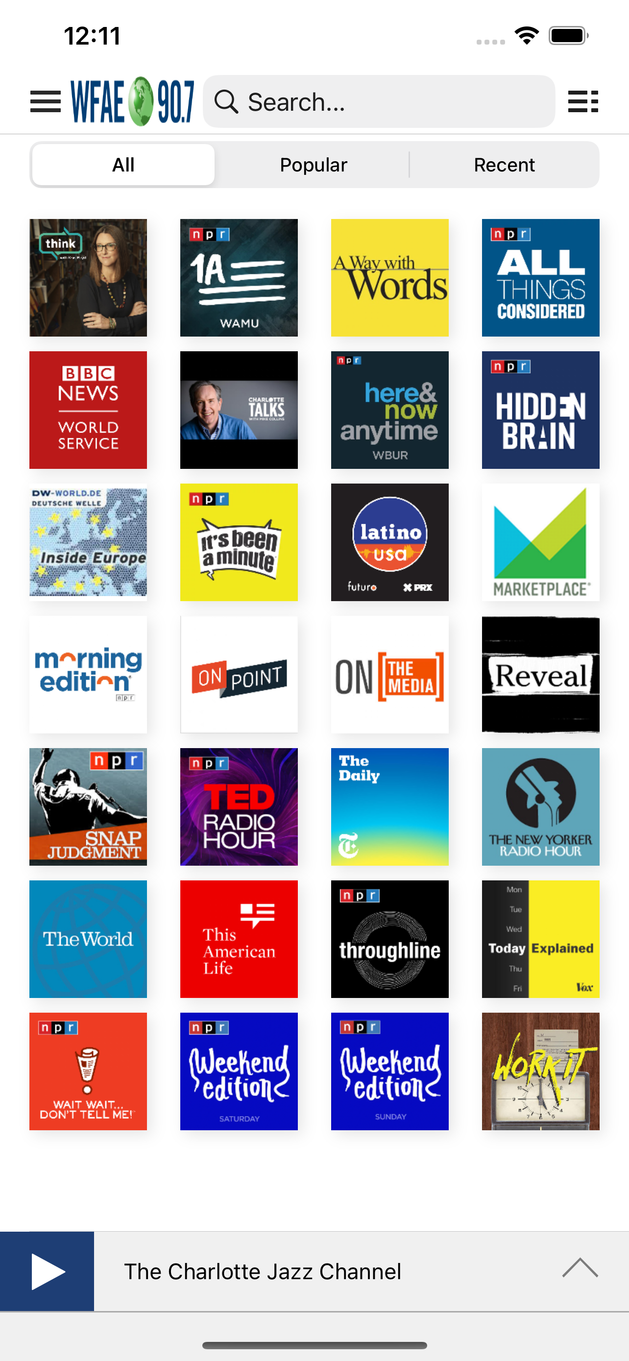 WFAE Public Radio App
