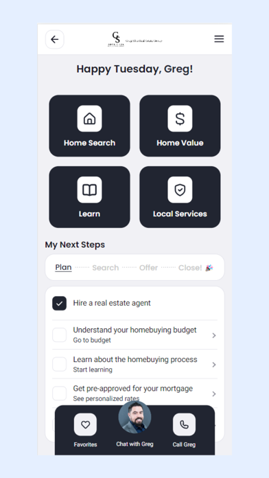 Greg Silva Real Estate Group Screenshot