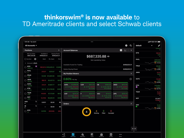 ‎thinkorswim: Trade. Invest. Capture d'écran