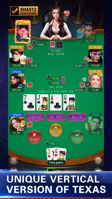 Pocket Texas Hold'em Screenshot