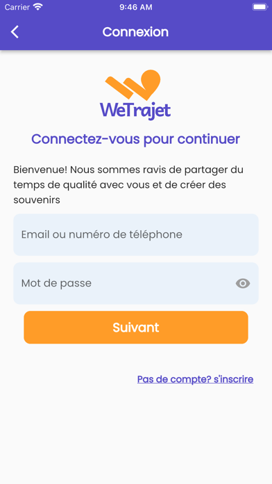 WeTrajet Screenshot
