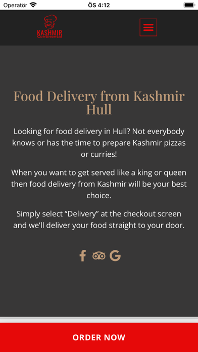 Kashmir Takeaway, Hull Screenshot