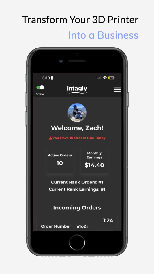#1. Intagly - 3D Printing (iOS) بواسطة: Intagly Co