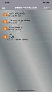 tabata workout timer (twt) iphone screenshot 4