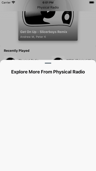 Physical Radio Screenshot