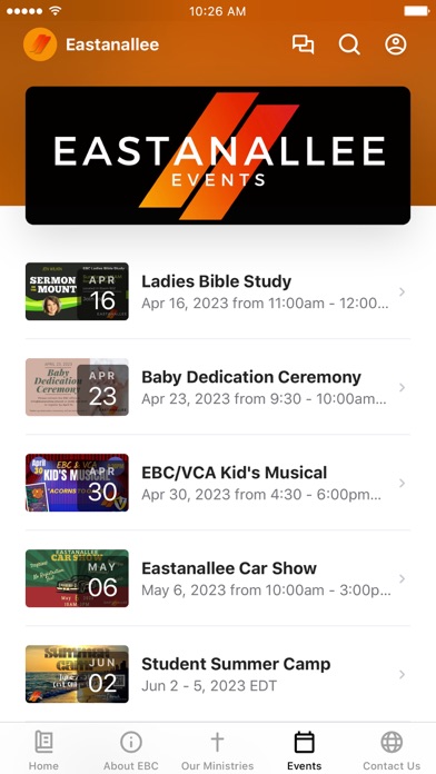 Eastanallee Baptist Church Screenshot