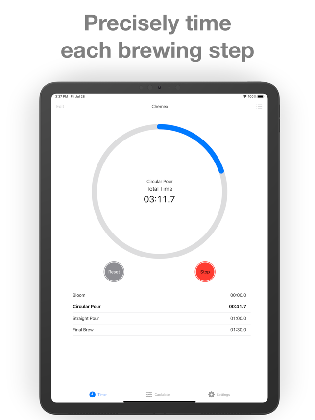 ‎Easy Coffee Timer - Pour Over Screenshot
