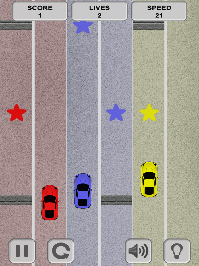 Simple car racing. Together