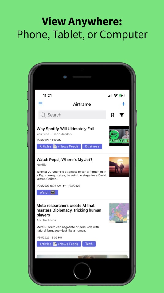 #3. Airframe: Save & find later (iOS) 由: Christopher Scavongelli