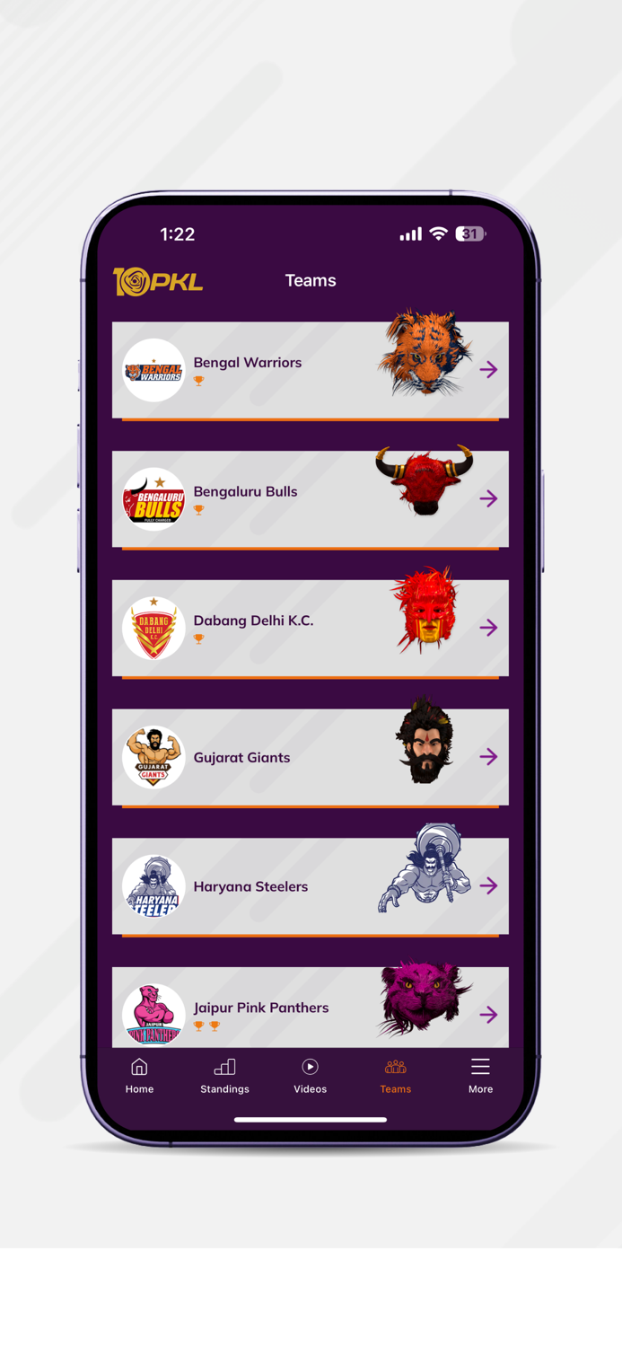 Pro Kabaddi Official App