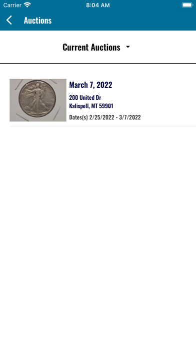 Gardner Auction Screenshot