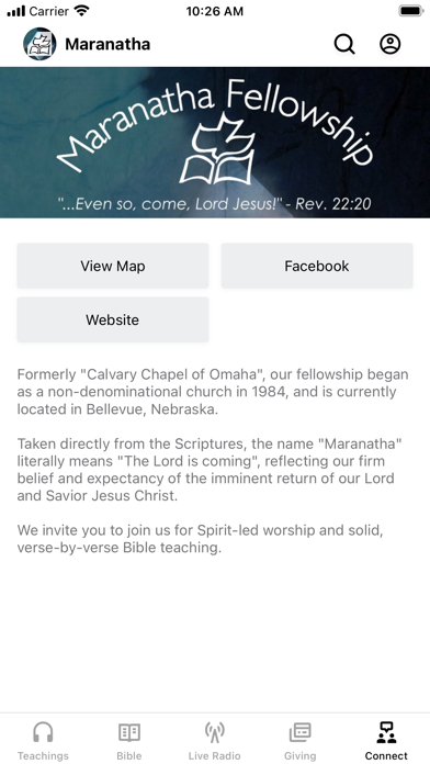 Maranatha Fellowship Screenshot