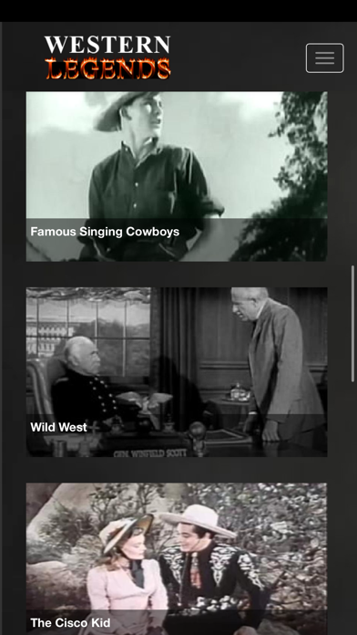 Western Legends Movies and TV Screenshot