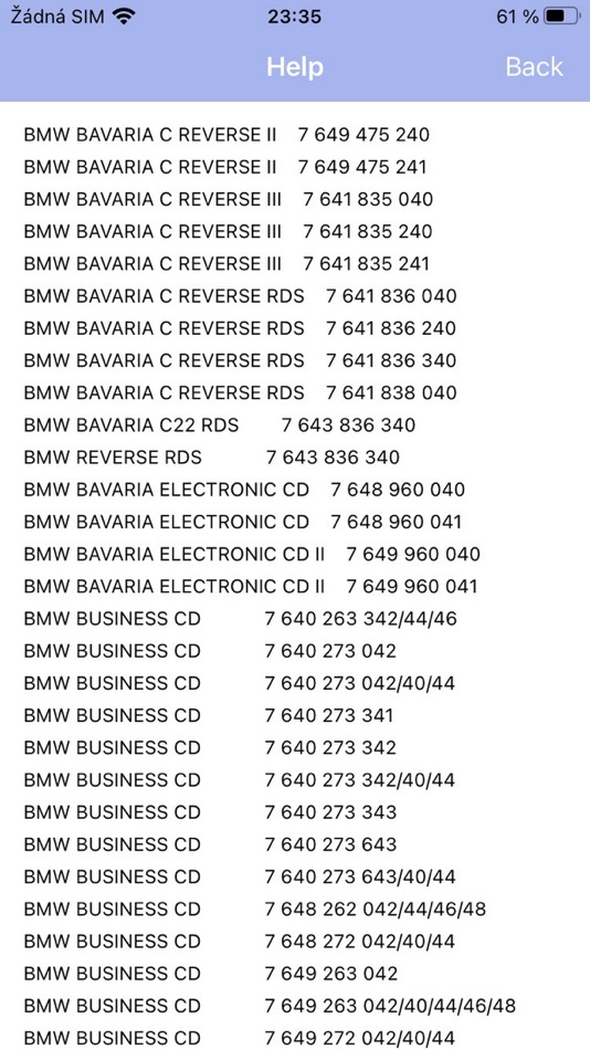 #4. RADIO CODE for BMW BUSINESS (iOS) 由: Petr Svihovec