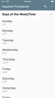 egyptian phrasebook iphone screenshot 2